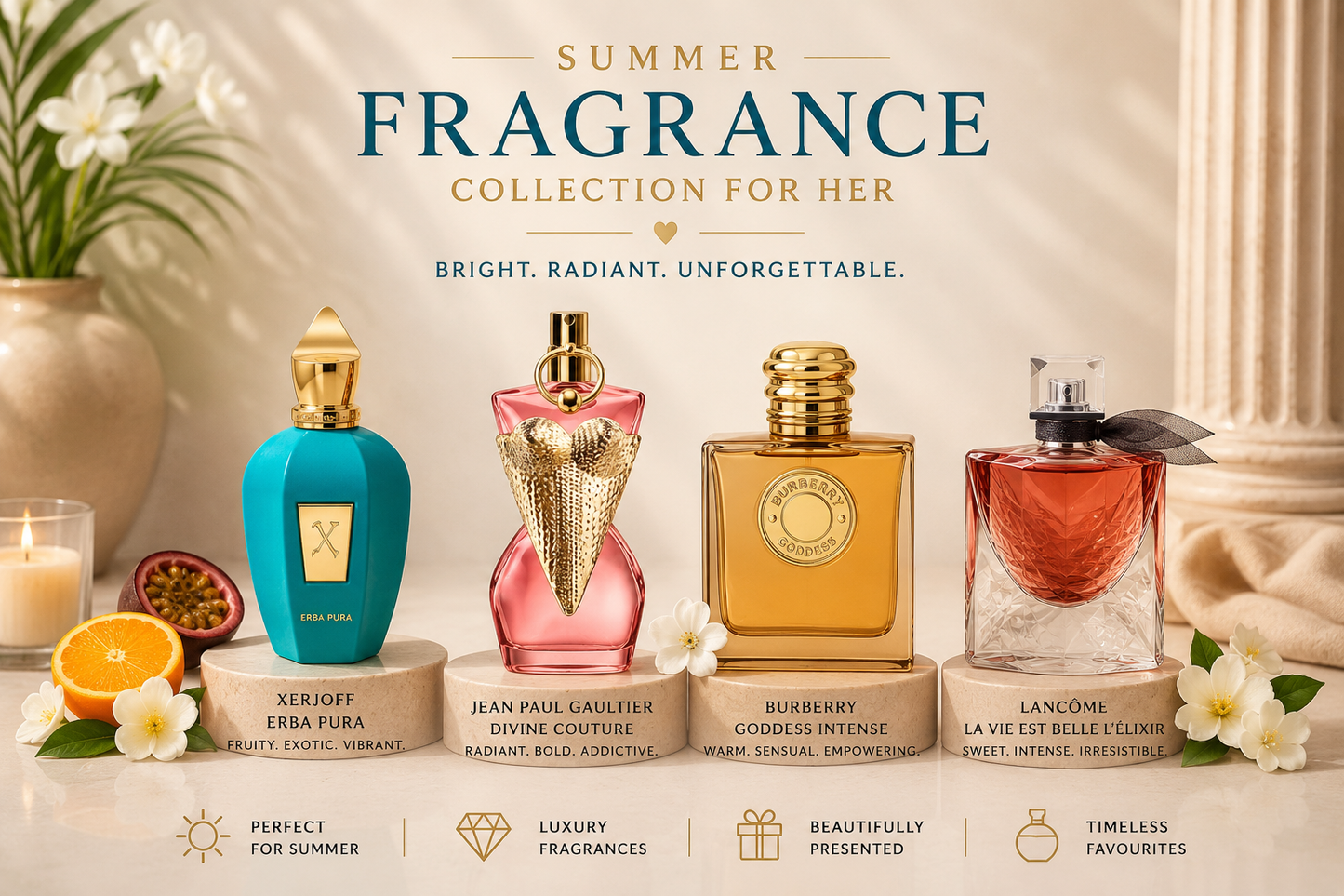 Summer collection for her | Summer perfume gift set